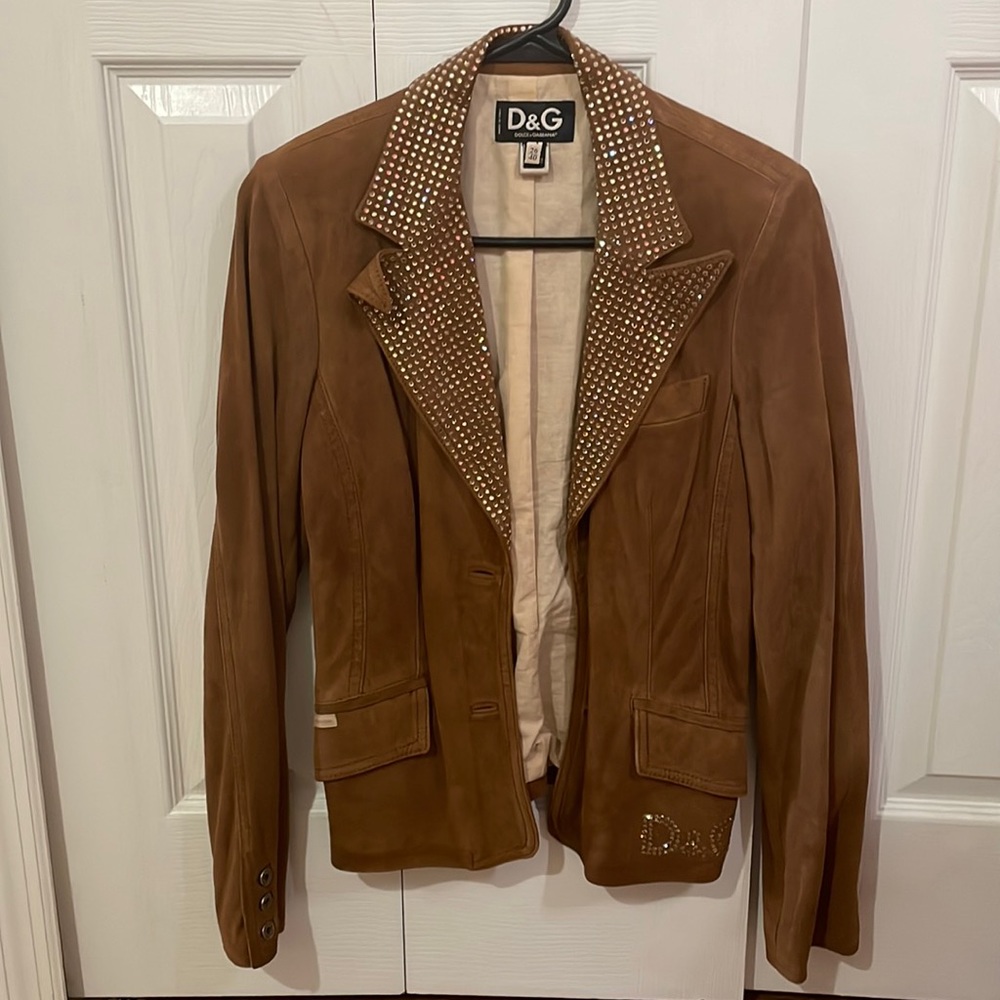 D&G 100% leather jacket